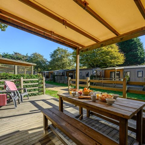MOBILHOME 4 personnes - Ultimate | 2 Ch. | 4 Pers. | Terrasse surélevée | Clim. | TV