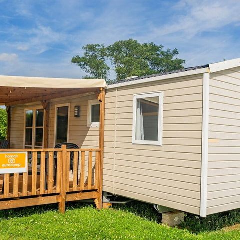 MOBILHOME 6 personnes - Mobil-home | Comfort | 3 Ch. | 6 Pers. | Terrasse surélevée | 2 SDB | Clim. | TV