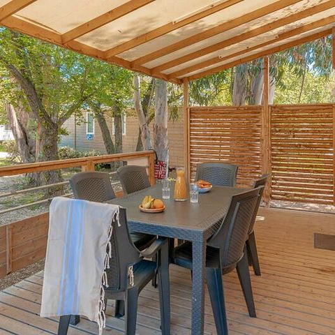 MOBILHOME 6 personnes - Premium | 3 Ch. | 6 Pers. | Terrasse surélevée