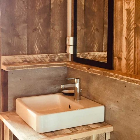 TENTE TOILE ET BOIS 4 personnes - LODGE SAFARI WOODY