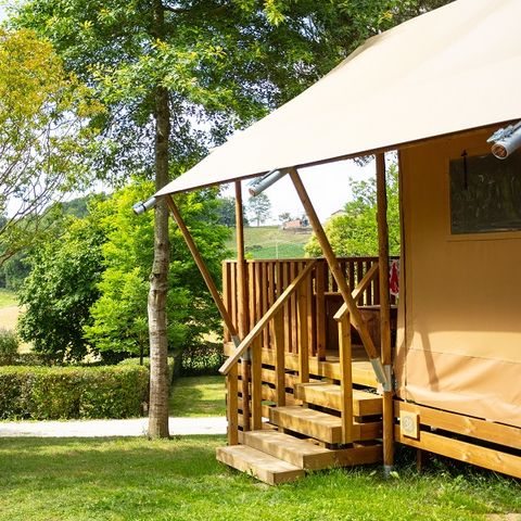 TENTE TOILE ET BOIS 5 personnes - GLAMPING LODGE