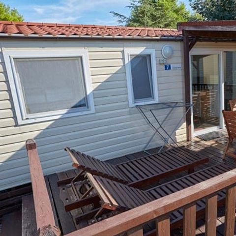 MOBILHOME 6 personnes - Comfort XL | 3 Ch. | 6 Pers. | Terrasse Couverte | 2 SDB | Clim.