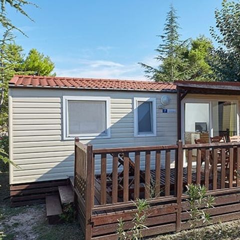 MOBILHOME 6 personnes - Comfort XL | 3 Ch. | 6 Pers. | Terrasse surélevée | 2 SDB | Clim.