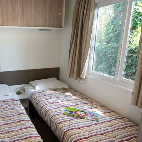 MOBILHOME 6 personnes - Comfort XL | 3 Ch. | 6 Pers. | Terrasse surélevée | 2 SDB | Clim.