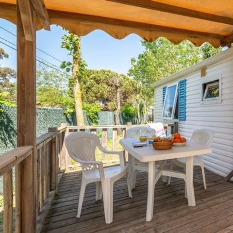 MOBILHOME 5 personnes - Comfort | 2 Ch. | 5 Pers. | Terrasse surélevée | Clim.