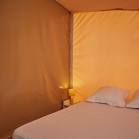Tente en toile et en bois 5 personnes - Eco Lodge | 2 Ch. | 4/5 Pers. | Sans SDB