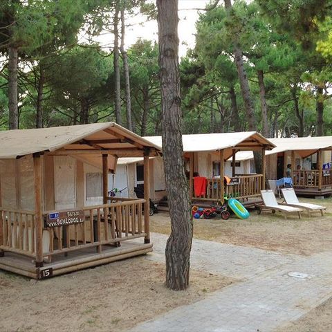 Tente en toile et en bois 5 personnes - SunLodge Safari