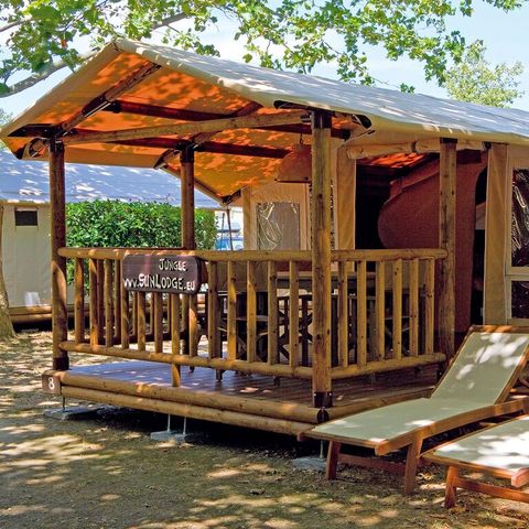 TENTE TOILE ET BOIS 5 personnes - SunLodge Safari