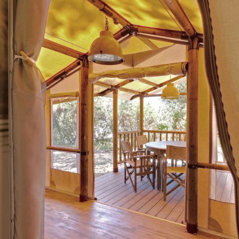 Tente en toile et en bois 5 personnes - SunLodge Safari