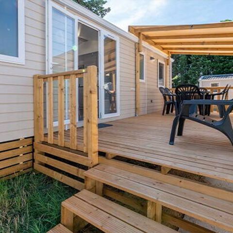 MOBILHOME 6 personnes - Comfort | 3 Ch. | 6 Pers. | Terrasse surélevée | Clim.