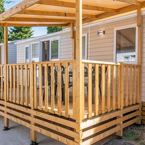 MOBILHOME 6 personnes - Comfort | 3 Ch. | 6 Pers. | Terrasse surélevée | Clim.