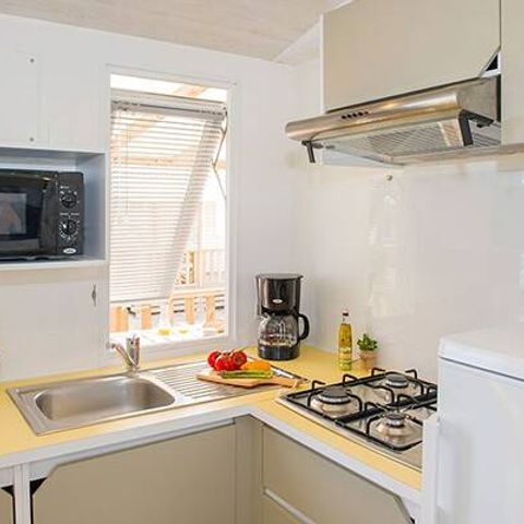 BUNGALOW 4 personnes - Mobil-home | Comfort | 2 Ch. | 4 Pers. | Terrasse surélevée | Clim.