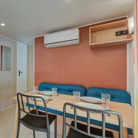 MOBILHOME 6 personnes - Comfort | 2 Ch. | 4/6 Pers. | Terrasse surélevée | Clim. 