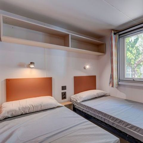 MOBILHOME 6 personnes - Comfort | 2 Ch. | 4/6 Pers. | Terrasse surélevée | Clim. 