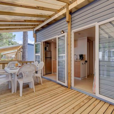 MOBILHOME 6 personnes - Comfort | 2 Ch. | 4/6 Pers. | Terrasse surélevée | Clim. 