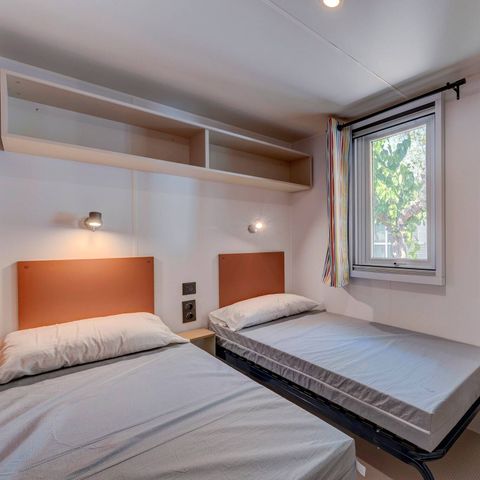 MOBILHOME 6 personnes - Comfort | 2 Ch. | 4/6 Pers. | Terrasse surélevée | Clim. | TV