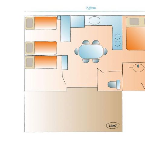 MOBILHOME 6 personnes - Cottage Family