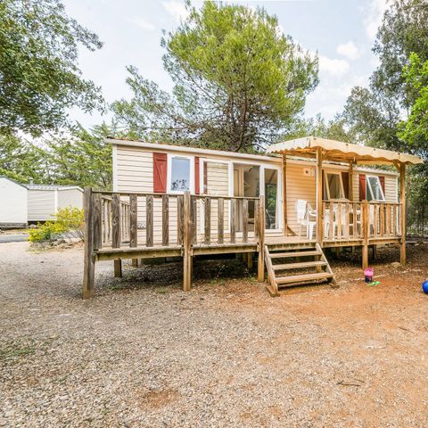 MOBILHOME 6 personnes - Classic | 2 Ch. | 4/6 Pers. | Terrasse surélevée | 1 SDB | Clim.