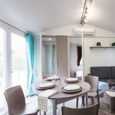 MOBILHOME 6 personnes - Mobil-home | Comfort | 3 Ch. | 6 Pers. | Terrasse surélevée | Clim.