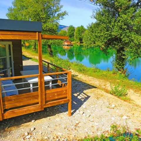 MOBILHOME 4 personnes - Loggia Confort 33m² - Bord de lac - Climatisation - TV