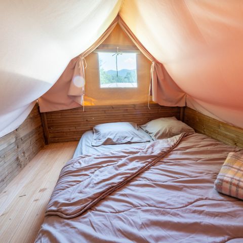 TENTE TOILE ET BOIS 2 personnes - Bivouac 6m² - sans sanitaires