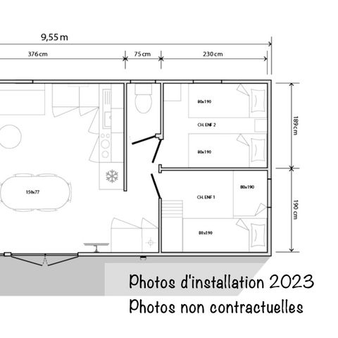 MOBILHOME 6 personnes - Loft Premium 36m² Clim + TV