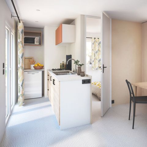 MOBILHOME 4 personnes - 4 Confort Plus - 25m² - 2 chambres + terrasse semi-couverte