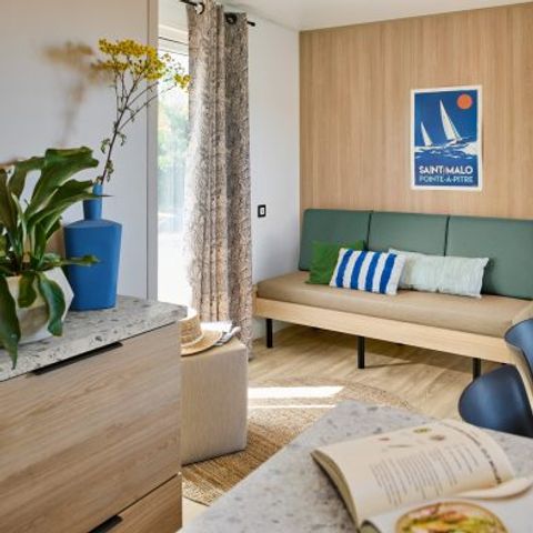 MOBILHOME 6 personnes - Mobil-home Seychelles 3 chambres / climatisation, lave-vaisselle, 2 sdb