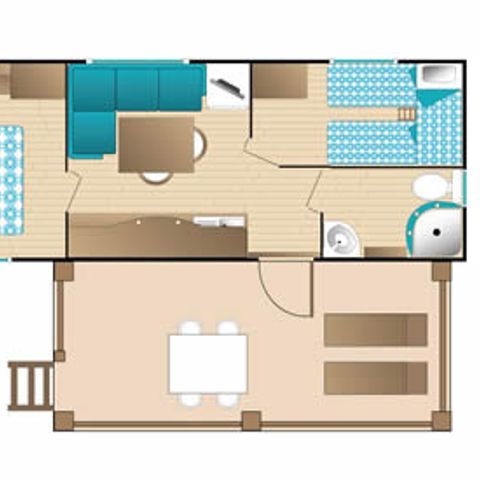 MOBILHOME 4 personnes - TAHITI SUPERIOR