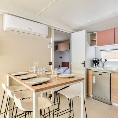 MOBILHOME 6 personnes - Mobil-home | Premium | 3 Ch. | 6 Pers. | Terrasse Lounge | Clim.
