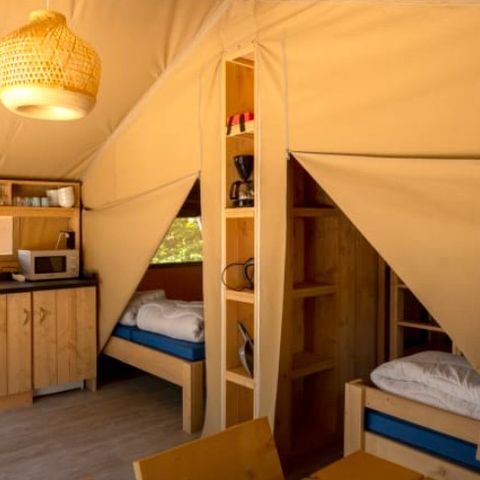 TENTE TOILE ET BOIS 5 personnes - Rouget