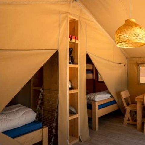 Tente en toile et en bois 5 personnes - Rouget