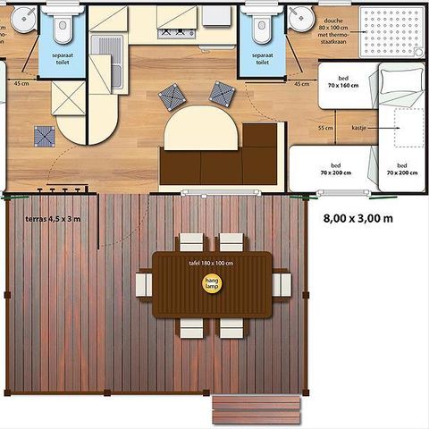 MOBILHOME 5 personnes - SunLodge Maple