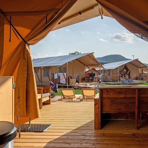 TENTE TOILE ET BOIS 5 personnes - SunLodge Taiga