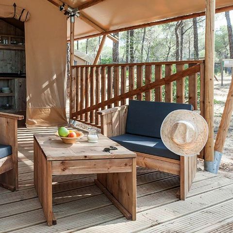 TENTE TOILE ET BOIS 5 personnes - SunLodge Taiga