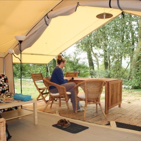 Tente en toile et en bois 5 personnes - Safaritent sans sanitaires