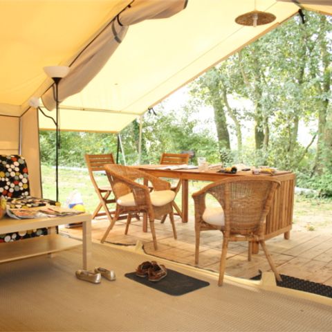 Tente en toile et en bois 5 personnes - Safaritent sans sanitaires