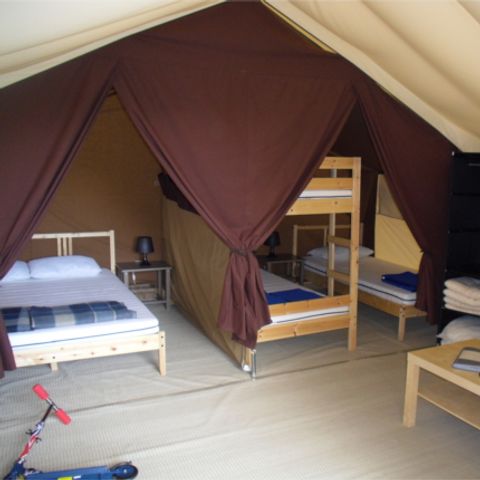 Tente en toile et en bois 5 personnes - Safaritent sans sanitaires