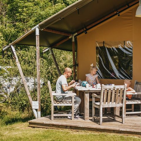 TENTE TOILE ET BOIS 5 personnes - Taiga (STL)