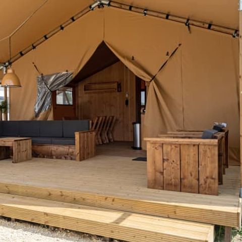 TENTE TOILE ET BOIS 5 personnes - Taiga (STL)