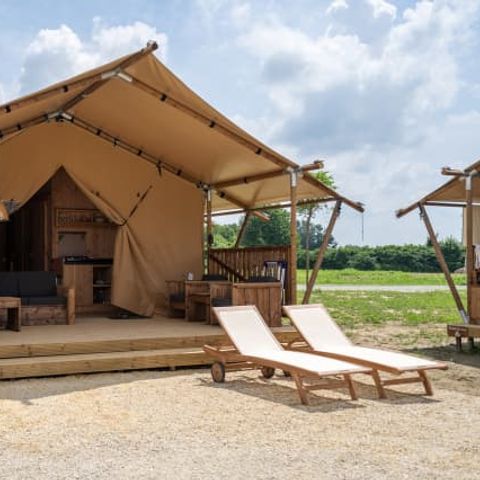 TENTE TOILE ET BOIS 5 personnes - Taiga (STL)