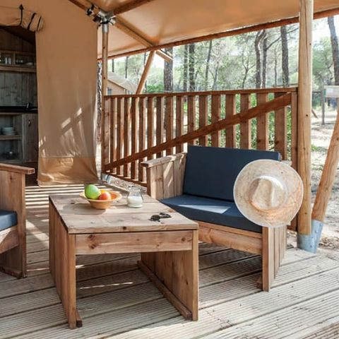 TENTE TOILE ET BOIS 5 personnes - SunLodge Taiga (ST5S)