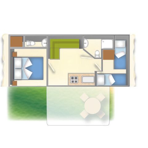 MOBILHOME 4 personnes - BAIA COMFORT