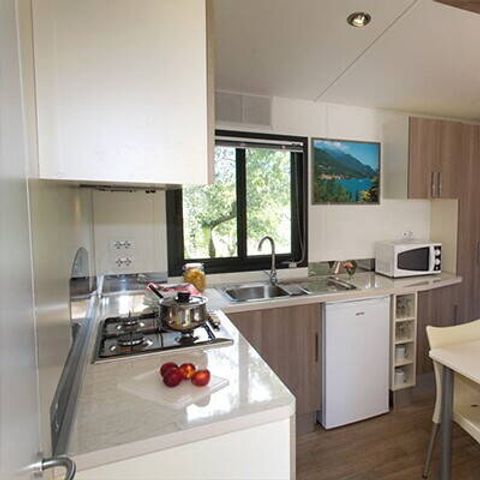 MOBILHOME 6 personnes - Comfort | 2 Ch. | 4/6 Pers. | Terrasse surélevée | Clim.