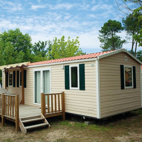 MOBILHOME 6 personnes - Classic | 3 Ch. | 6 Pers. | Terrasse surélevée | Clim.