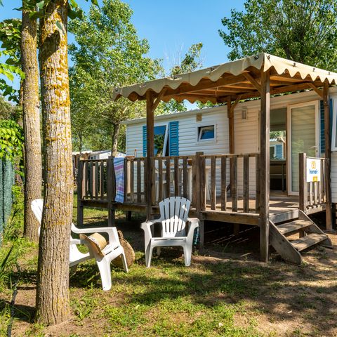 MOBILHOME 6 personnes - Classic XL | 3 Ch. | 6 Pers. | Terrasse surélevée | Clim.