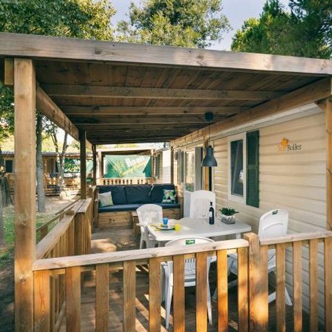 MOBILHOME 6 personnes - Comfort XL | 2 Ch. | 4/6 Pers. | Terrasse Lounge | Clim.