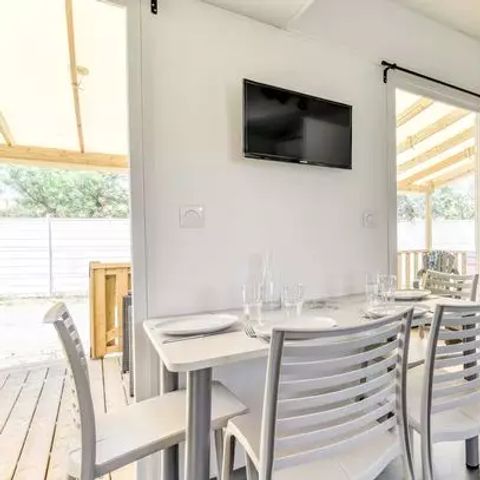 MOBILHOME 4 personnes - Premium | 2 Ch. | 4 Pers. | Terrasse Lounge | Clim. | TV