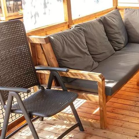 MOBILHOME 4 personnes - Premium | 2 Ch. | 4 Pers. | Terrasse Lounge | Clim. | TV