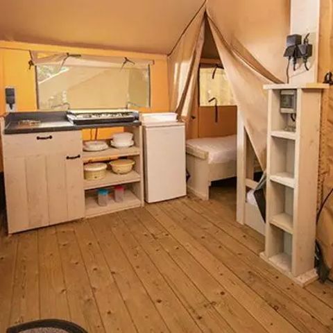 TENTE TOILE ET BOIS 5 personnes - Super Lodge | 2 Ch. | 4/5 Pers. | Terrasse simple